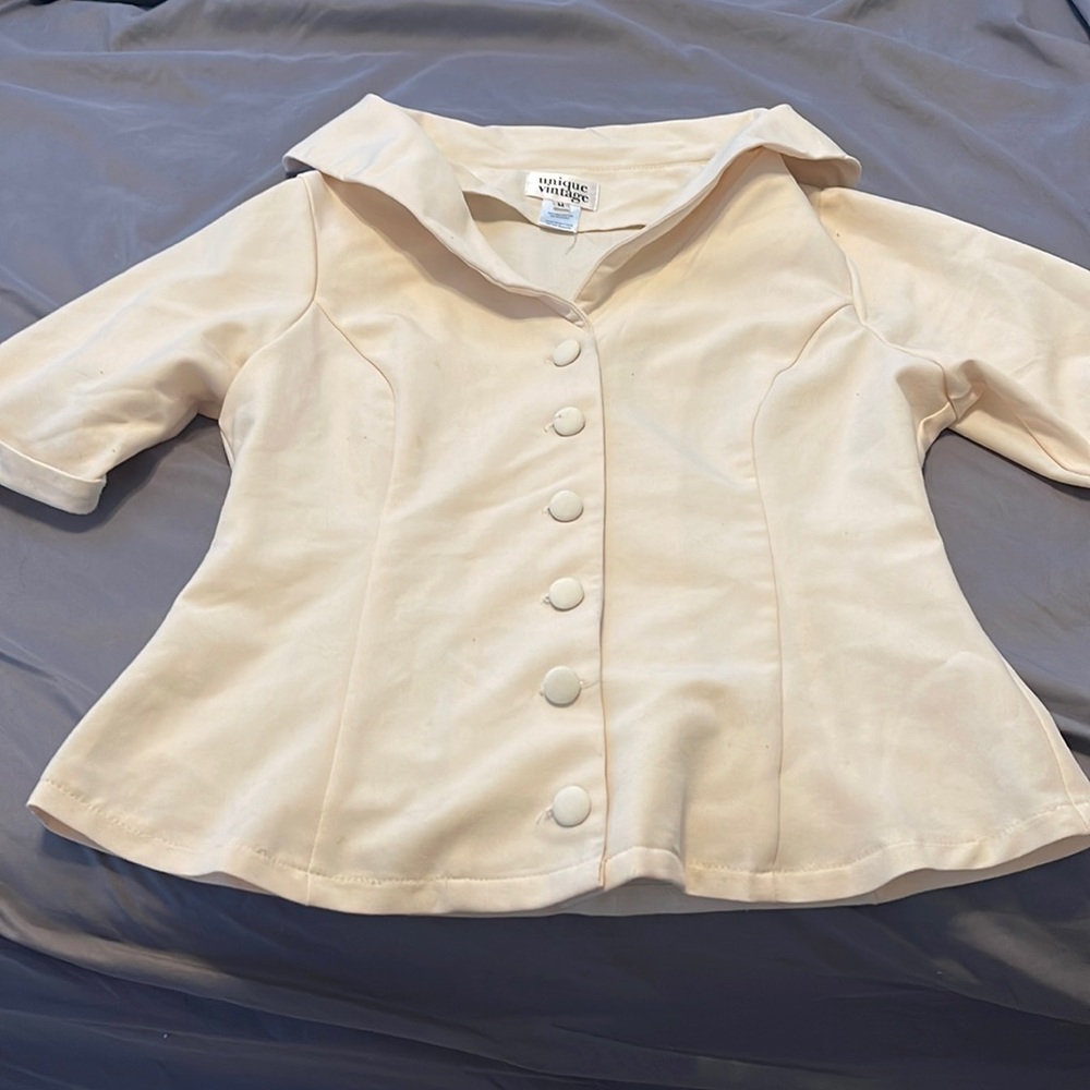 Vintage inspire button up blouse
